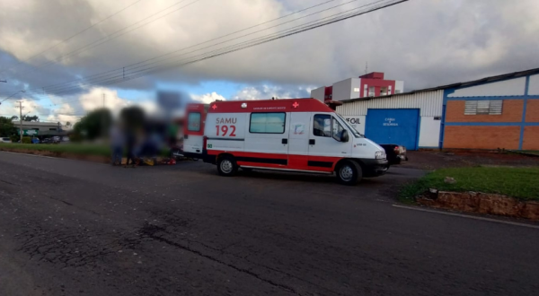 Acidente de trânsito é registrado na AV. Arnaldo Busatto