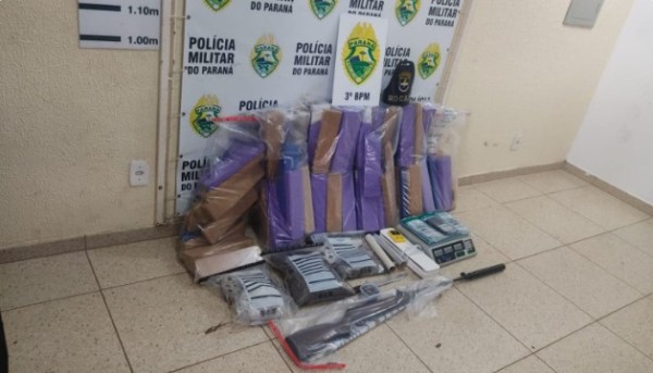 Polícia Militar prende homem com mais de 68 kg de maconha e capulho