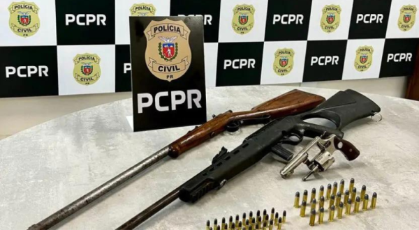 Três armas de fogo são apreendidas pela Polícia Civil durante cumprimento de mandados