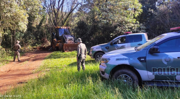 Polícia Militar Ambiental elimina acessos clandestinos para a Argentina