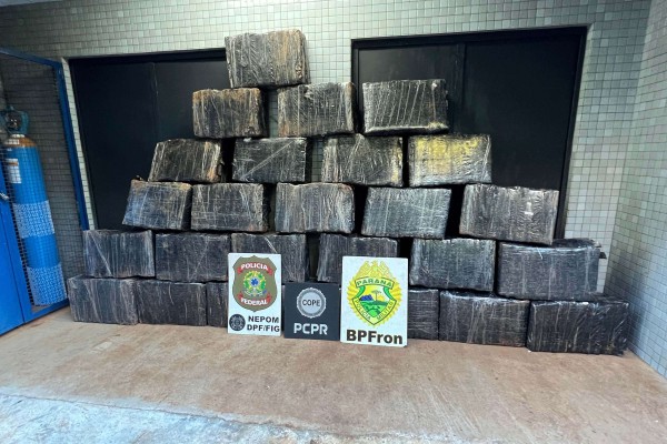 Dois homens são presos e 732 kg de maconha são apreendidos durante patrulhamento no rio Paraná