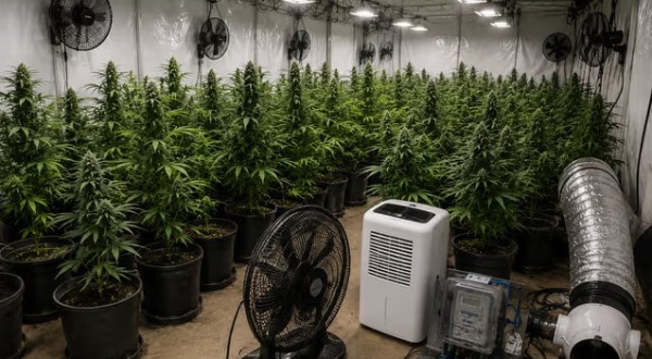Polícia Civil encontra laboratório com 187 pés de maconha e descobre furto de energia em Blumenau