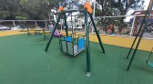 Brinquedo para crianças especiais é danificado na praça Dalilo Quintino Pereira