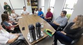 ASCOAGRIN recebe representantes do Sebrae e da Facisc para reunião de planejamento