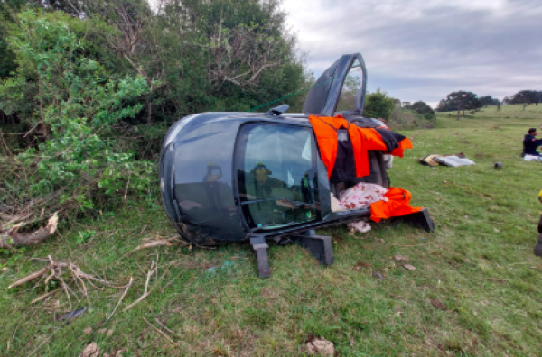 Idosa morre após automóvel sair da pista e capotar na SC-114