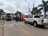 Condutor passa mal após colisão traseira