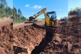 Trabalhador fica soterrado durante obra em São Lourenço do Oeste