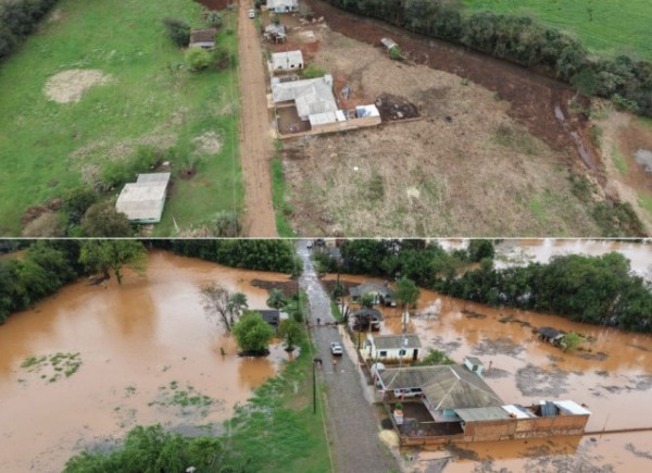 Fortes chuvas provocam inundações, deixam famílias desalojadas e interditam rodovias no Oeste de SC