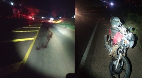 Motociclista atropela animal e fica ferida em São João do Oeste