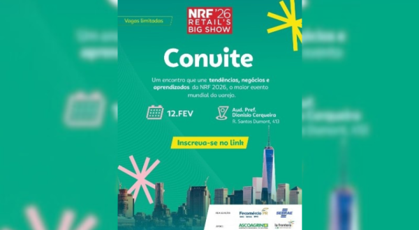 SEBRAE-PR e FECOMÉRIO-PR promovem palestra sobre NRF 2026: Inovações, Tendências e Estratégias
