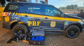 PRF flagra jovem grávida com quase 10 quilos de skunk em Cascavel