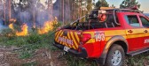 Bombeiros utilizam 20 mil litros de água para combater incêndio em área de reflorestamento