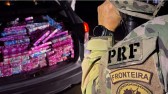 Motorista pula de carro em movimento durante perseguição da PRF na BR-277