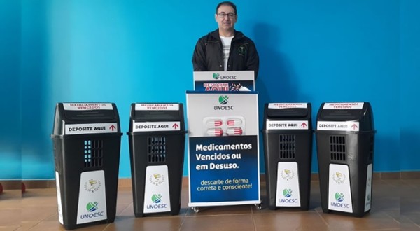 Unoesc coleta quase 340kg de medicamentos vencidos em ação Ambiental