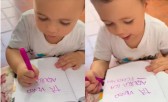 Menino de 2 anos aprende a ler e escrever sozinho e impressiona as redes sociais