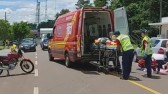 Mulher pode ficar paraplégica depois de ser atropelada por motoboy