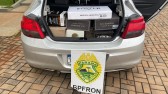 BPFRON apreende veículo carregado com mercadorias irregulares