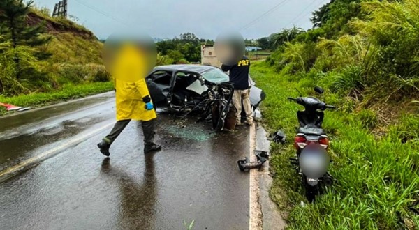 Grave acidente na BR-163 deixa um homem morto e outro ferido, além de um motoqueiro em colisão secundária