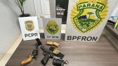 Operação conjunta da PM apreende armas e munições em combate à violência doméstica
