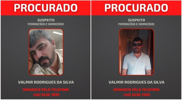 Polícia Civil divulga imagem do principal suspeito de duplo assassinato em Salto do Lontra