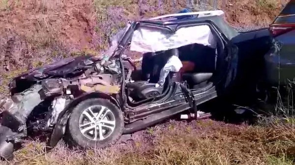 Motorista fica gravemente ferido em acidente