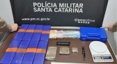 PM prende dupla com mais de 5,5 quilos de maconha e munições