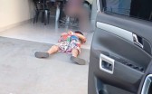 Policial militar de férias prende em flagrante, homem que tentava vandalizar câmera de segurança