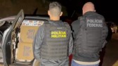Operação conjunta entre PM e Polícia Federal frustra tentativa de contrabando de cigarros