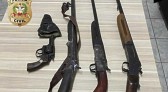 Homem é preso e quatro armas de fogo são apreendidas pela Polícia Civil