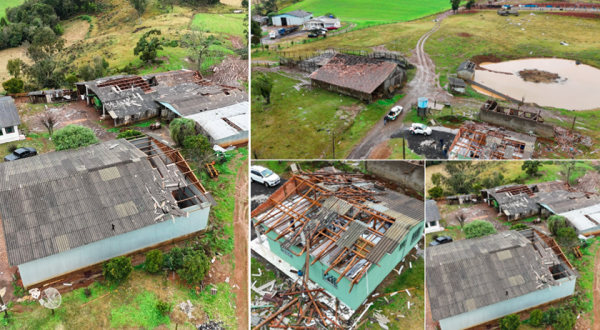 SC registrou ao menos seis tornados na virada para o inverno