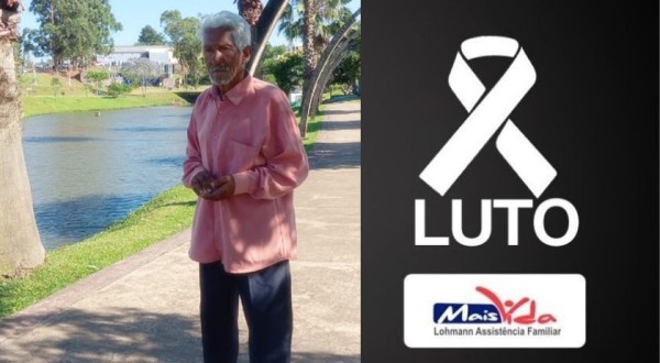 Comunicamos com profundo pesar o falecimento de Joventino da Luz, aos 77 anos