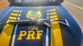 Polícia encontra arma de guerra durante atendimento a acidente na BR-277, no Paraná