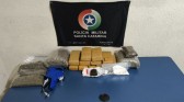 Jovem é preso com quase 9 kg de maconha, cocaína e haxixe