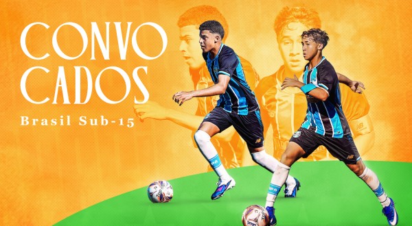 Dois atletas do Grêmio são convocados pela Seleção Brasileira Sub-15