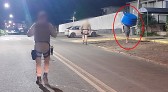 Policiais flagram homem com caixa de água próximo ao Hospital Municipal
