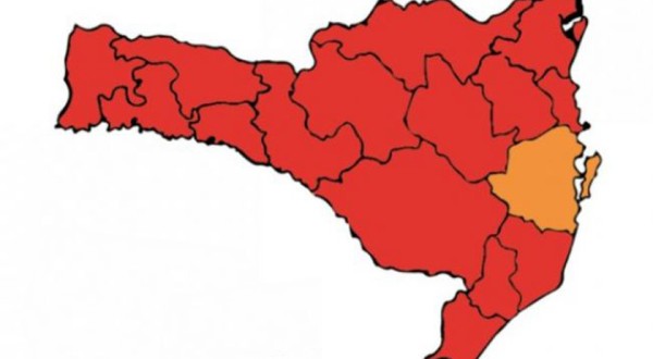 Corona vírus em SC: Matriz de Risco aponta risco gravíssimo para o Extremo Oeste