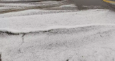 Cidade da Serra Catarinense fica coberta de gelo após tempestade de granizo