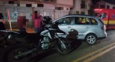Colisão entre carro e motocicleta deixa um homem envolvido no Centro