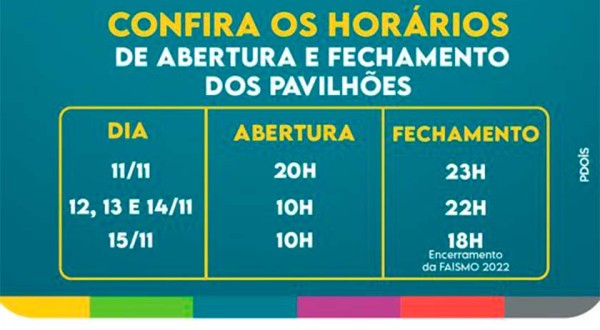 Tudo pronto para o início da FAISMO 2022