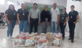 Secretaria da Família recebe doação de alimentos da Cooperativa Sicoob São Miguel