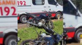 Colisão entre duas motocicletas foi registrado no trevo de acesso ao município