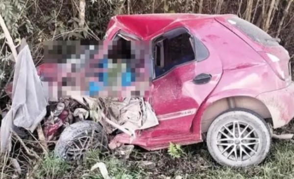 Mãe e filho morrem em grave acidente na BR-153