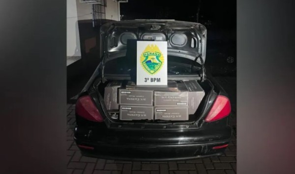 Carro carregado com vinhos oriundos da Argentina é apreendido pela Polícia Militar