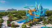 Ilha privativa da Norwegian Cruise Line ganhará parque aquático gigante em 2026
