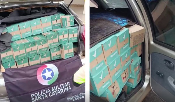 PMRv apreende 2.400 unidades de desodorante contrabandeado em Maravilha