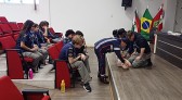 Grupo Sênior do grupo de Escoteiros Tri-Fronteira participa de instrução de primeiros socorros