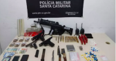 Apreensões de fuzis disparam em SC e revelam avanço do crime organizado