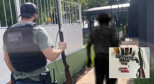 Idoso de 84 anos é preso por posse irregular de armas no interior