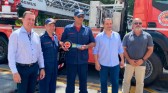 CBMSC recebe a primeira auto escada mecânica do Programa SC Mais Segura