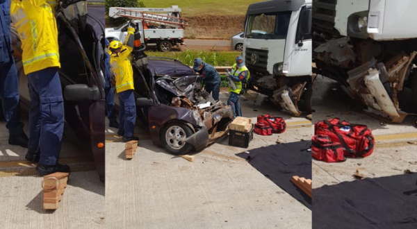 Grave acidente de trânsito é registrado na BR-163